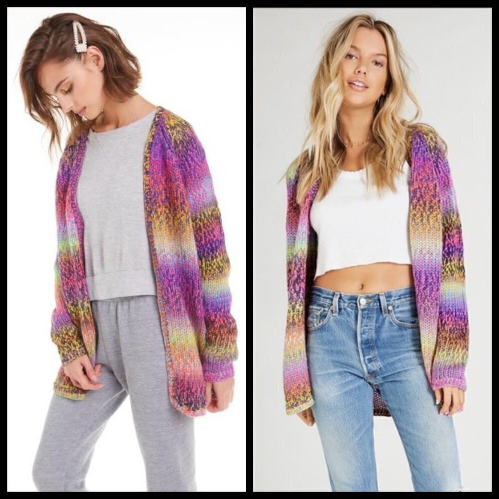 💕WILDFOX💕 Aspen Cardigan ~ Multi Colored Rainbow